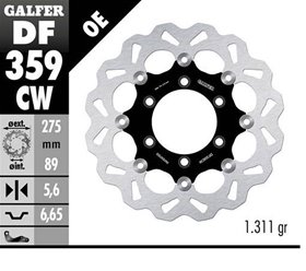 Tarcza hamulcowa tył Suzuki VZR 1800 Intruder, M 109R Boulevard WAVE FLOATING (275x89x5mm) GALFER | DF359CW