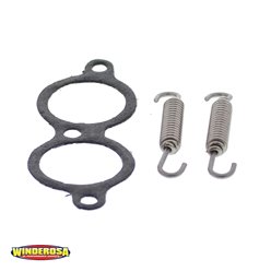WINDEROSA (VERTEX) SPRĘŻYNY DO MOCOWANIA WYDECHU KTM EXCF400 2000-02, EXCF450 2003-07, EXC520/525 2000-07, SXF450/520/525 2000-07 (KPL. Z USZCZELNIACZAMI)
