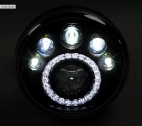 Reflektor LED Homologacja E4 E24 do motocykla / motoroweru | 5905220854820