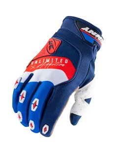 Rękawice cross/enduro Safety Navy/White/Red XXXL Kenny Racing | 211-2905011-1328