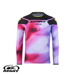 Koszulka Cross Enduro Force Fog Neon Yellow Różowy/Biały/Czarny XXL Kenny Racing | 251-3504011-5897