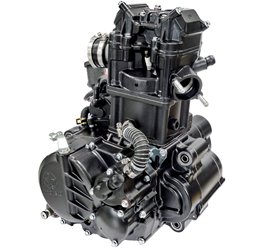 Silnik Moretti pionowy 300cc 4T, 5-biegowy manual, czarny