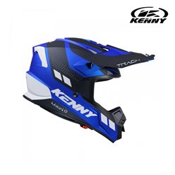 Kask CROSS/ENDURO TRACK GRAPHIC CANDY BLUE MATT Czarny/Niebieski / Biały XXL (63-64cm) Kenny Racing | 251-0303021-5802