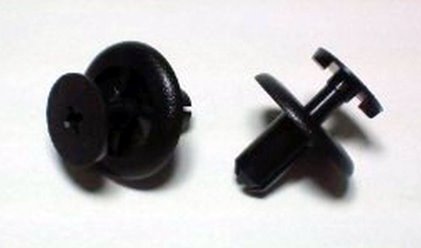 Kołki montażowe do plastików (głębokość 13mm, gr. 7mm, szer. główki 15mm, dł. całk. 15,8mm) 10 szt. | RVT-PT04