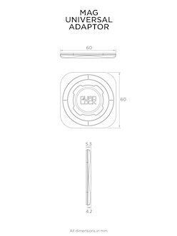 Uniwersalny adapter do etui, telefonu MAG Quad Lock | QMA-UNI