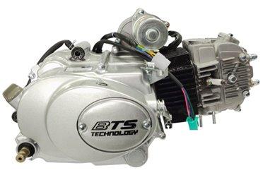 Silnik BTS poziomy 152FMI, 125cc 4T, 4-biegowy manual, srebrny