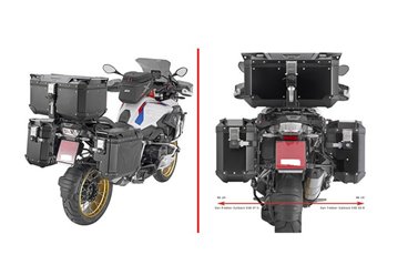 Stelaż kufrów bocznych VOYAGER MONOKEY CAM SIDE BMW R 1200 GS/ADV, R 1250 GS/ADV pod kufry KVG K'VOYAGER ALU prawy KVGS33 wcięty Kappa | KLOS5108CAM