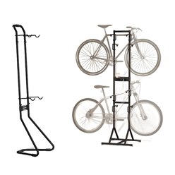 Stojak rowerowy na 2 rowery wolnostojący czarny BikeTec | BT0091BL