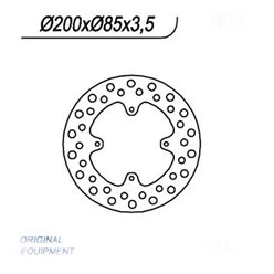 Tarcza hamulcowa (tył) SUZUKI RM 85 '05-'20(6x6,5mm) (200X85X3,5) NG