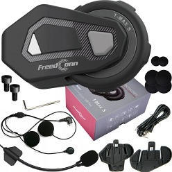 FreedConn T-Max S V4 Pro - Interkom Motocyklowy + Bluetooth