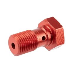 ZF Śruba hydrauliczna do przewodów hamulcowych M10x1,00 BREMBO kolor czerwony TRW | MCH911R