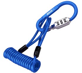 Zabezpieczenie do hulajnogi / kasku / roweru KOVIX z kodem NIEBIESKIE