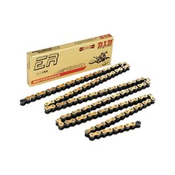 Łańcuch 420NZ3G&B 110 ogniw złoty bez O-RINGÓW otwarty z zapinką DID | 420NZ3GB-110