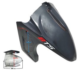 Obudowa - błotnik przedni grafitowy Falcon 50 Barton Falcon 125 2