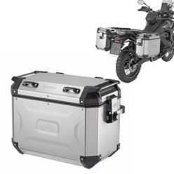 Kufry boczne 37L Prawy i 48L Lewy Monokey Cam Side KVG48A/KVG37A Voyager aluminiowe srebrny Kappa | KVG4837APACK2
