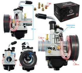 Gaźnik 50cc Skuter 2T AM6 2T Moretti