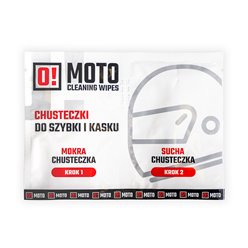 Chusteczki do kasku mokra i sucha O!Moto Cleaning Wipes Omoto 1 szt | OM0021
