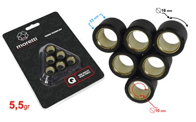 Rolki wariatora (5.5gr) do skutera 4T