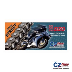 CZ ŁAŃCUCH NAPĘDOWY 525 DZO (116 OGNIW) O-RING BRONZE DO 900 CCM (STREET) (40,0 KN) + ZAKUWKA DRĄŻONA
