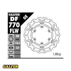 GALFER TARCZA HAMULCOWA PRZÓD KTM 950/990 ADVENTURE 2002-2011, LC4 620/640/660/690 (300X124,4X5) WAVE