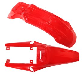 Zestaw obudów Dirt bike 125 czerwono-biały