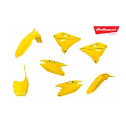 Komplet plastików Suzuki RM 125/250 restyling na RMZ 450 żółty Polisport | 90868