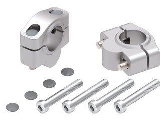 Podwyższenie kierownicy Kawasaki Z 900 RS / Café / RS SE 2018 - 2025, 20 mm srebrne Hepco & Becker | 42302533 20 09