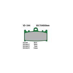 Klocki hamulcowe KH158 Vesrah | VD-344