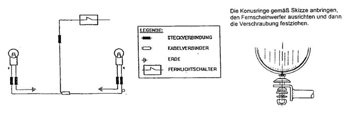 Zestaw lamp bocznych, dodatkowych Moto Guzzi California EV/Jackal/Special/Stone 1994-2012 Hepco Becker | 400521 00 02