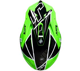 Kask JUST1 J39 THRUSTER black green fluo white gloss M