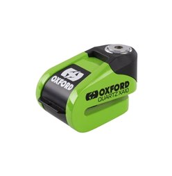 Blokada tarczy hamulcowej z alarmem Quartz XA10 trzpień 10mm, kolor zielony fluo Oxford | LK908