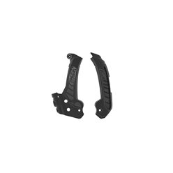Osłony ramy (komplet) Bi-material Super Grip Husqvarna FC 250/450, FS 450, TC/FC 125/250/300/350/450, TE 125/250/300/350/450 / 501, TX 300/350/450 Czarny Racetech | PRTHSQNR003