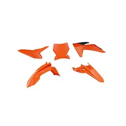 Komplet plastików KTM SX 50 Pomarańczowy/czarny Racetech | KITKTM-AR0-150