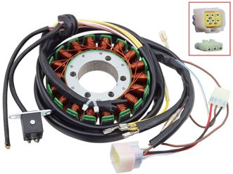 Uzwojenie alternatora stator Polaris HAWKEYE 400 HO, SPORTSMAN 450, SCRAMBLER/SCRAMLER 500 Bronco | AC-01950