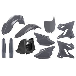 Komplet plastików Yamaha YZ 125/250 restyling (YZ 125/250) z plastronem szary Nardo Grey Polisport | 90908