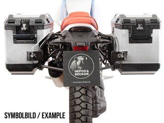 Stelaż kufrów bocznych Cutout + kufry Xplorer BMW R 12 G / S 2025-2026 Hepco Becker | 6516546 00 01-01-40