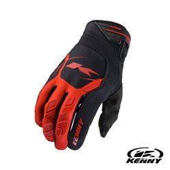 Rękawice Cross/Enduro Safety Red L Kenny Racing | 251-2905011-1006