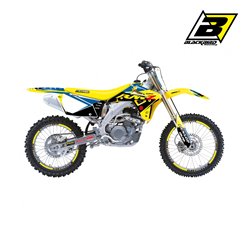 BLACKBIRD KOMPLET NAKLEJEK (OKLEIN) SUZUKI RMZ 450 2005-2007 DREAM 5 KOLOR NIEBIESKI ŻÓŁTY CZARNY