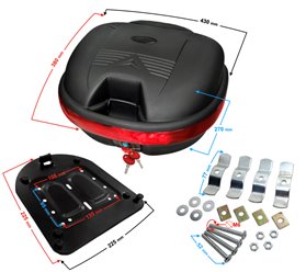 Kufer centralny na motocykl, skuter Kufer A07