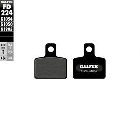 GALFER KLOCKI HAMULCOWE KH351 PÓŁMETALICZNE (TRIAL OSSA , SCORPA , SHERCO , TRS , MONTESA , GAS GAS )