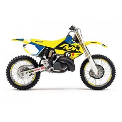 Komplet naklejek Suzuki RM 125/250 DREAM 5 Niebieski żółty czarny Blackbird | E2310AB
