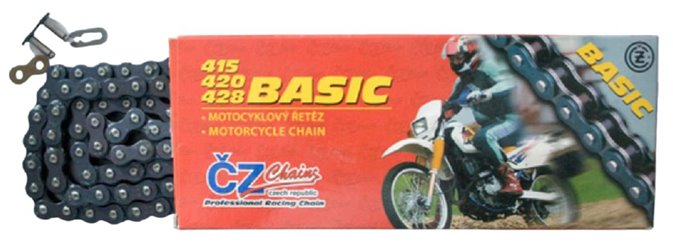 CZ ŁAŃCUCH NAPĘDOWY 428 BASIC (428S) (116 OGNIW) (19,2 KN) + ZAPINKA