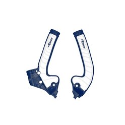 Osłony ramy BI-MATERIAL SUPER GRIP Husqvarna TC 85 Niebieski/Biały RACETECH | PRTKTMBLBN5