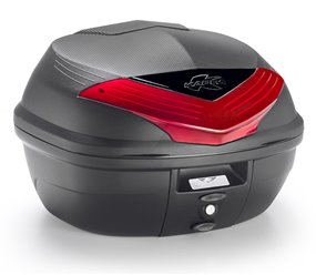 Kufer centralny 35L MONOLOCK K355N2 z czerwonymi odblaskami Kappa