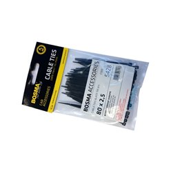 Opaska zaciskowa BOSMA 2,5*80 mm Black (100 pcs.) 5428