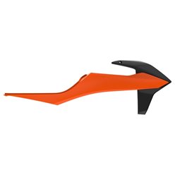Osłony chłodnicy KTM SX/SX-F/EXC/EXC-F Pomarańczowy Czarny Polisport | 8422100011