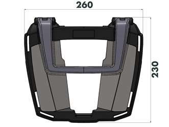 Stelaż pod kufer centralny Easyrack BMW F 450 GS czarny Hepco&Becker | 6616553 01 01