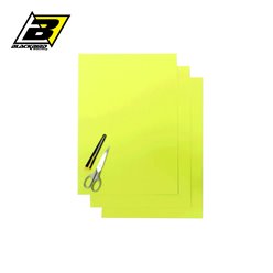 Komplet naklejek (oklein) (folia CRYSTALL 0,4 MM) 3 x arkusz 47x33cm, żółty fluo Blackbird | E5051/50