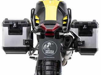 Stelaż kufrów bocznych Cutout + kufry Xplorer Aprilia Tuareg 660 Rally 2025-2026 Hepco Becker | 6517687 00 01-00-40