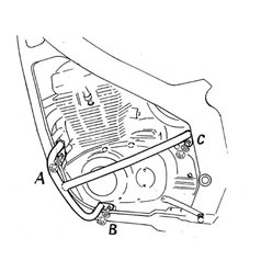 Gmole silnika Suzuki GS 500 E 1989 - 2008 / GS 500 2001-2008 / GS 500 F Hepco Becker | 501301 00 01